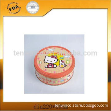 Round storage tin box/Cookies tin packaging, tin packaging